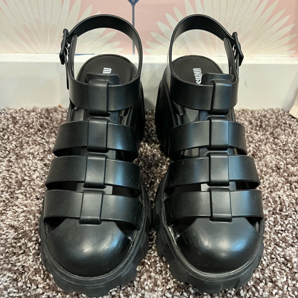 Brand: Melissa | Black Platform Megan - Picture 6 of 11